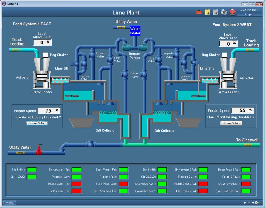 Picture of a VTSCADA page